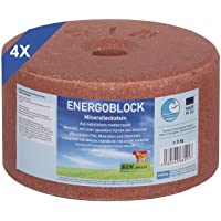 imima ENERGOBLOCK - Juego de 4 piedras minerales de 3 kg